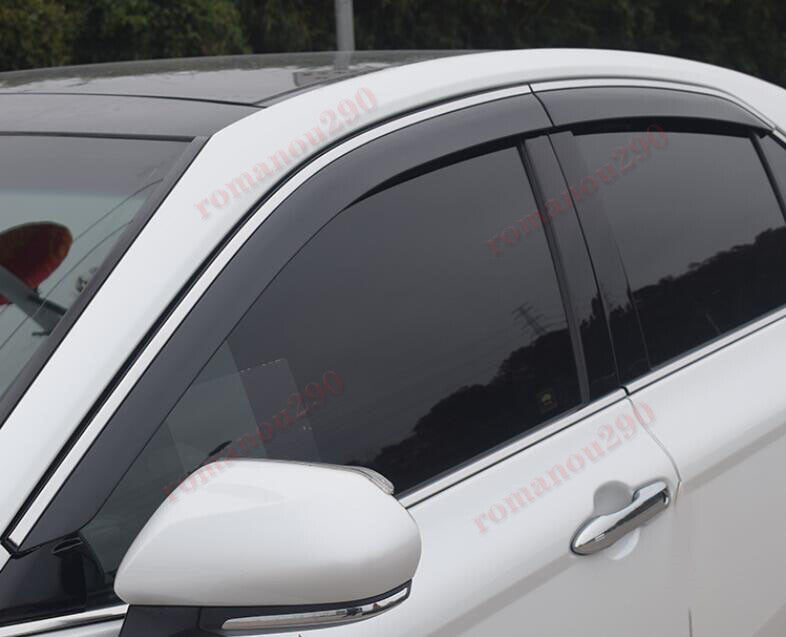 for Toyota for Camry 2018-2023 Smoky Black Window Visor Sun Rain Guard Vent Shade 4x