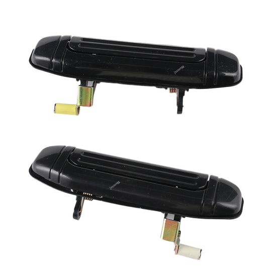 Set of2Exterior Rear L+R Door Handle Plating Black for Mitsubishi Montero for Pajero