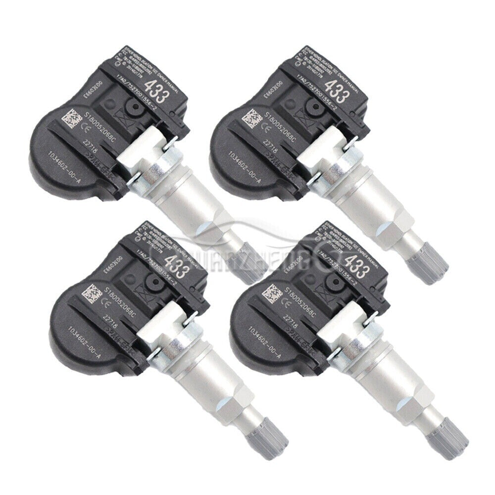 103460200A 4-piece 433MHz Tire Pressure Sensor (TPMS) kit, suitable for Tesla Model 3, S, X