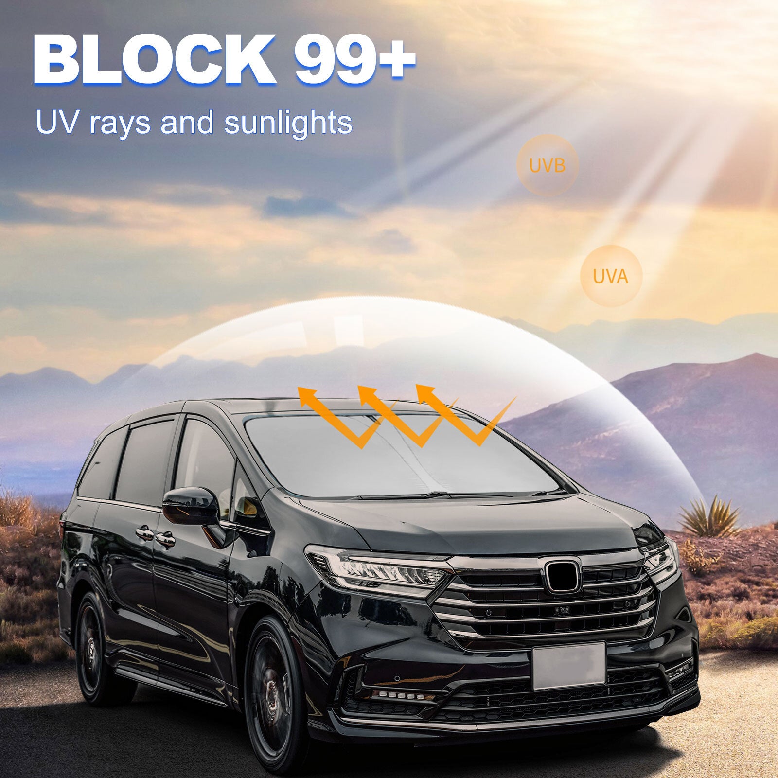 For 2018-2025 for Honda Odyssey Car Front Windshield Sunshade Sun Cover Accessories