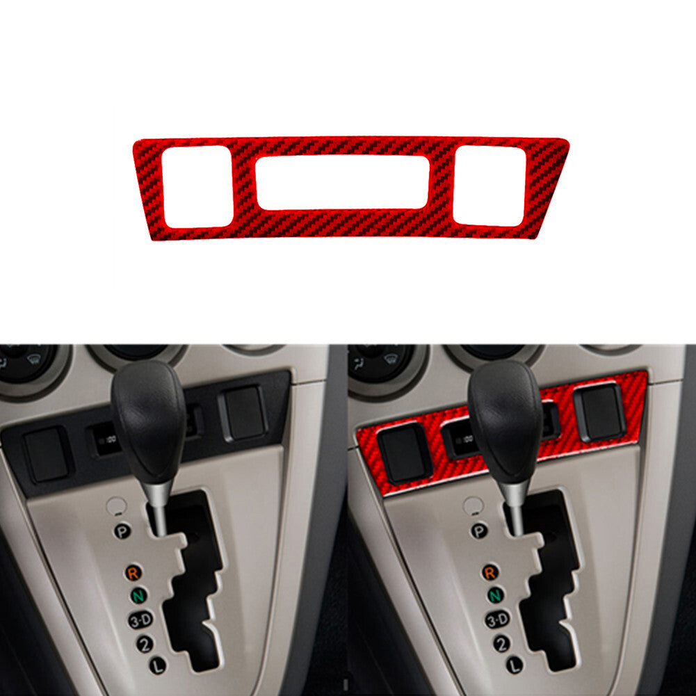 Red Carbon Fiber Digital Clock Surround Cover Trim for Toyota Matrix 2009-2014