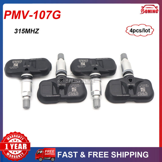 4-pack 42753STKA04 PMV-107G TPMS tire pressure sensors, new, suitable for Acura and for Honda .