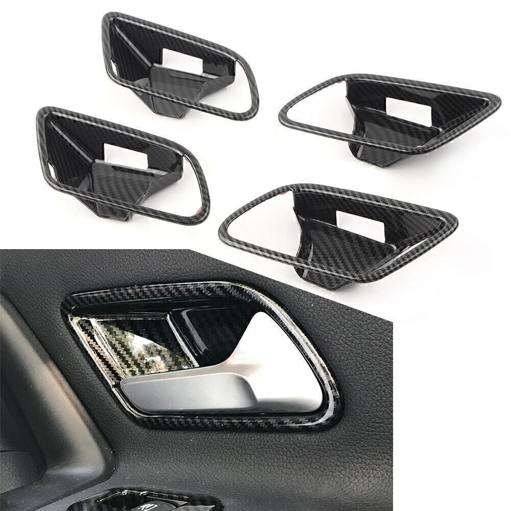 4X Inner Handle Bowl Covers Carbon Fiber Fit for Mercedes-Benz A-Class W177 2019