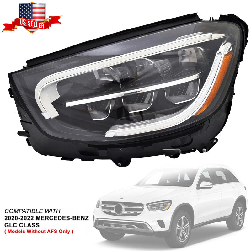 For 2020 - 2022 for Mercedes-Benz GLC LED Headlamp NO Adaptive Left Side MB2502262