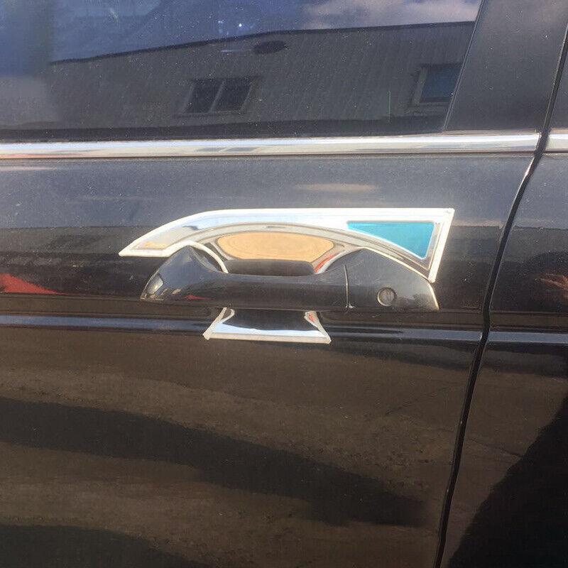 Fit for Honda Accord 2008-2013 Outside Door Bowl Cup Cover Trim Steel Chrome 4PC