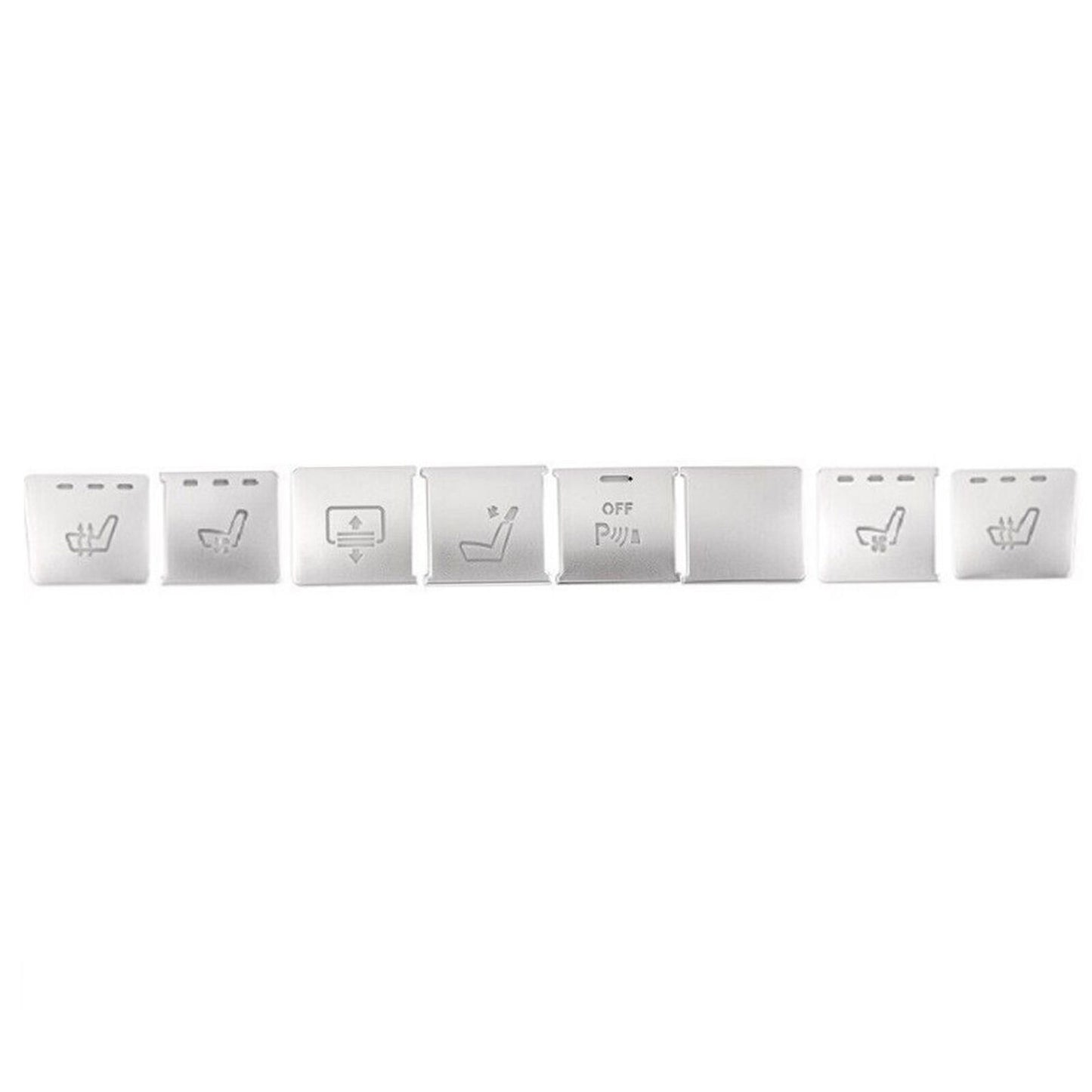 8x Center Console Function Switch Button Cover Trim for Mercedes Benz E W212