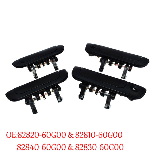 For 1995-01 for Suzuki Esteem Baleno 4Pcs Outside Door Handle Front Rear Left Right