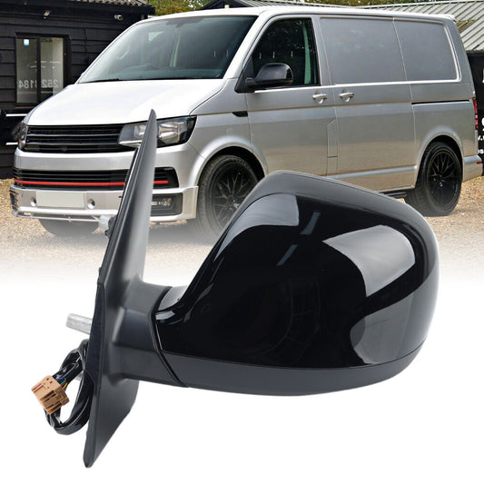 F¨¹r for VW T5 Transporter 2010-2015 Au?enspiegel R¨¹ckspiegel Schwarz Links 7 Draht