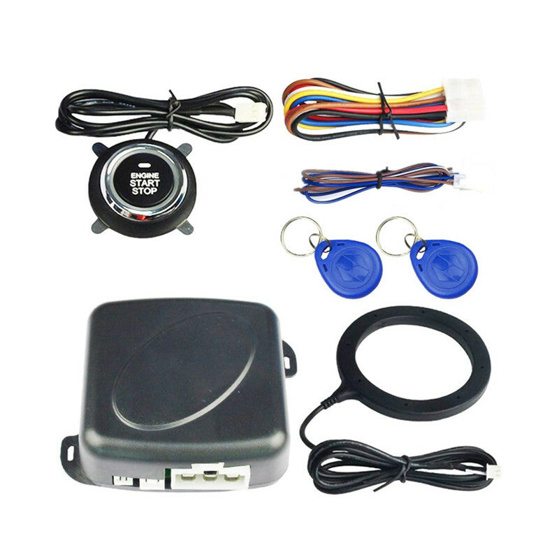 Car Engine Push Button RFID Lock Ignition Keyles Entry Starter Anti-Theft System