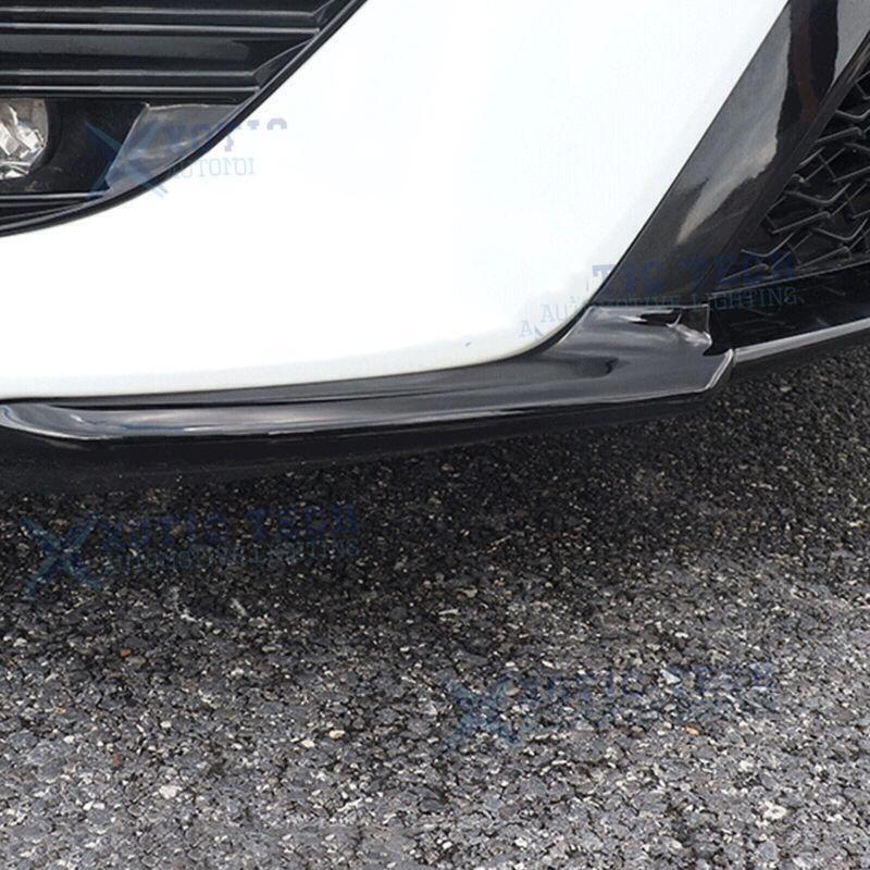 for Toyota for Camry SE XSE 18-20 Black Look Front Bumper Corner Spoiler Cover Trim