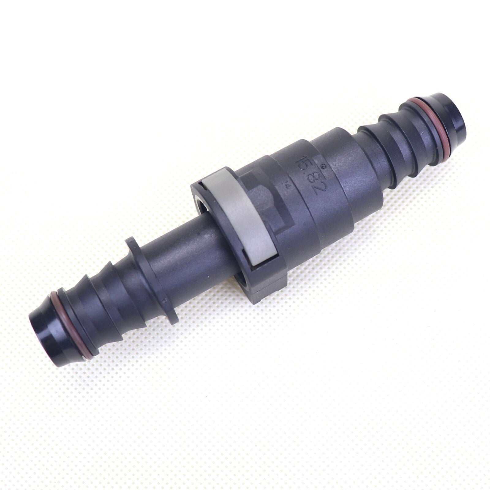 180 Deg SAE 15.82 mm Fuel Line Quick Release Connector Nylon Hose ID 14 mm (9/16)