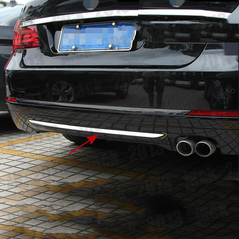 for BMW 7 Series F01 F02 2009-2015 Steel Chrome Rear Bumper Bottom Sill Cover