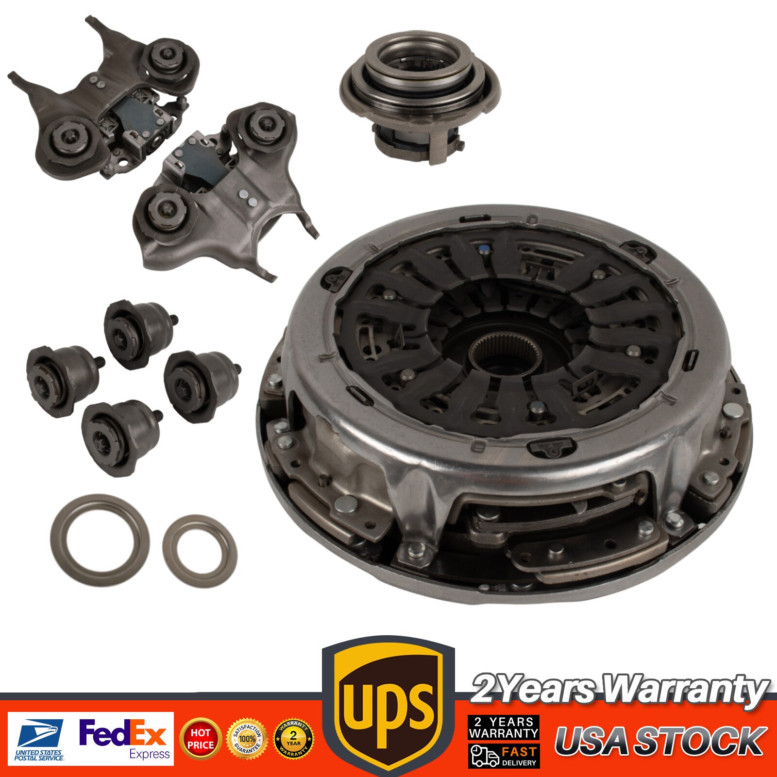 Transmission Dual Clutch Fork Kit 6DCT250 DPS6 For 2012-2019 for Ford Focus Fiesta