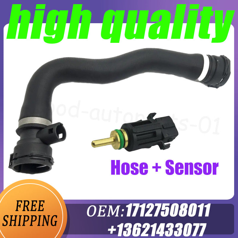 Radiator under-hose hose + sensor for BMW 745Li, 545, 745, 645, 750 sedans, E65, 7 Series.