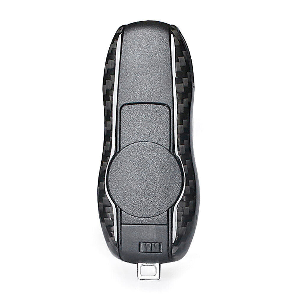 Car Remote Key Fob Shell Replacement Protective Carbon Fiber Fit for Porsche Car
