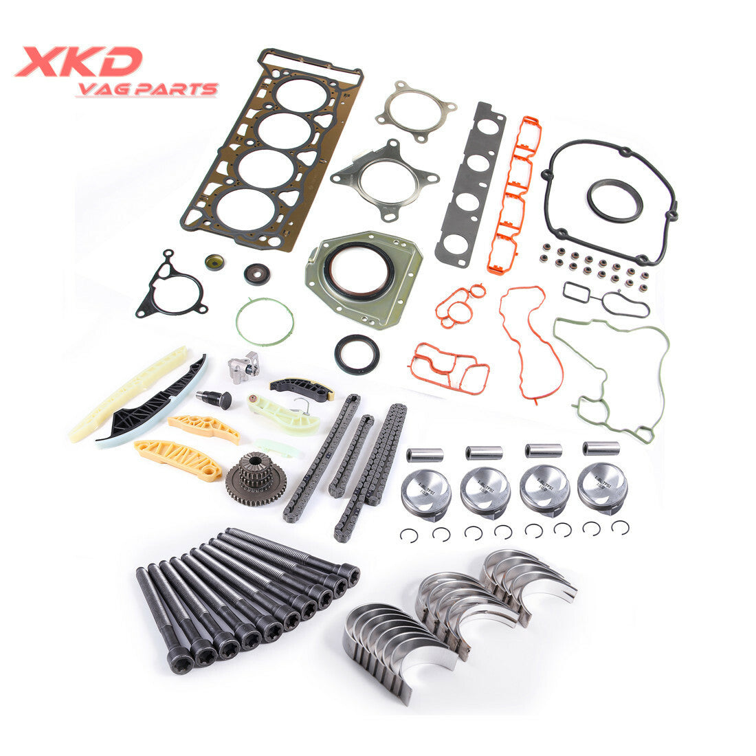 EA888 1.8T 21mm engine gasket overhaul and rebuild kit suitable for Volkswagen for Golf , for Audi A3, A5
