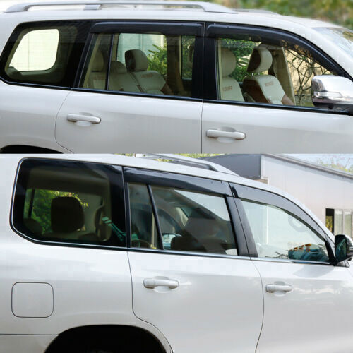 6X Black Window Sill Frame Strip Molding Cover Trim for Land Cruiser LC200 13-21