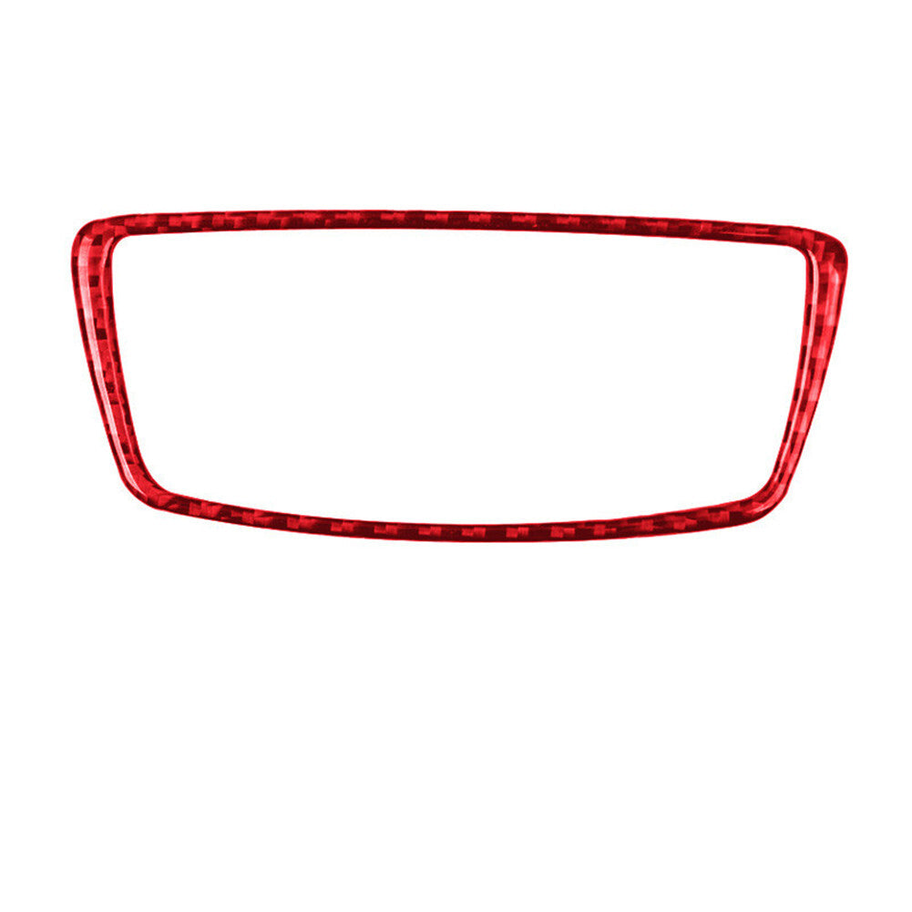Red Carbon Fiber Headlight Switch Button Cover Trim for BMW X1 F48 25i 2016-2018