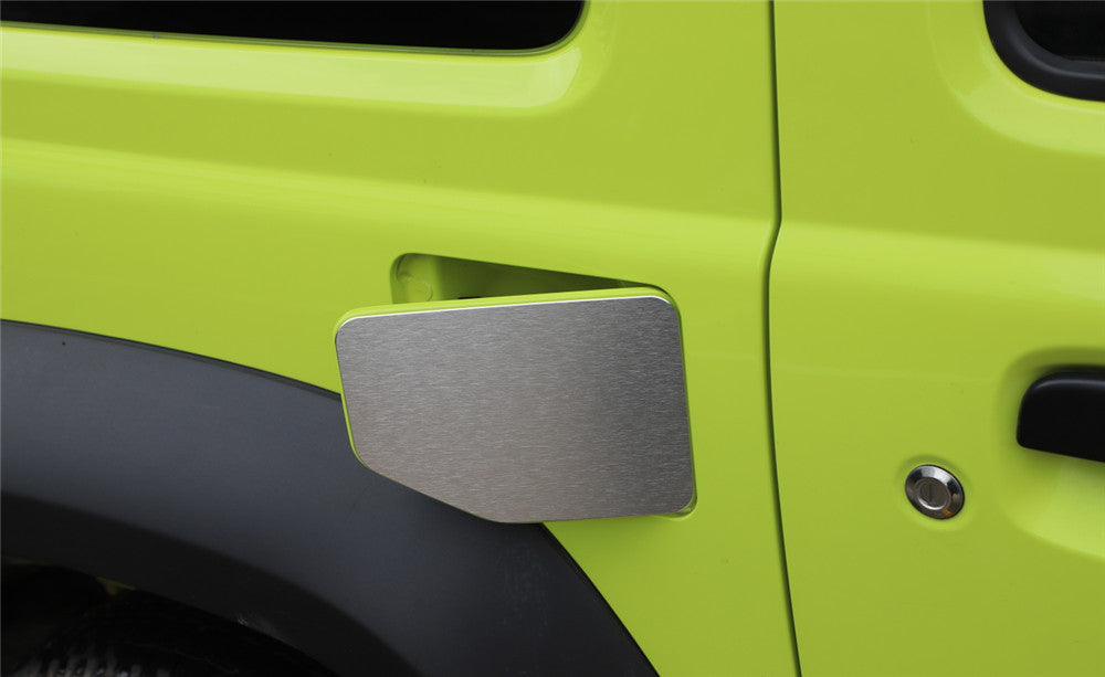 for Suzuki for Jimny 2019-2022 Door Fuel Tank Cover Gas Filler Cap Trim Alloy Silver