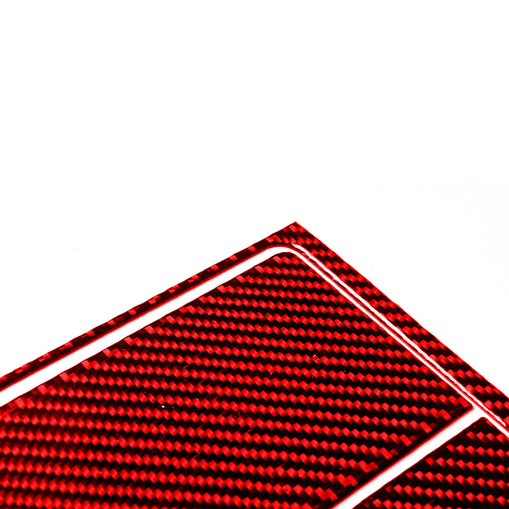 3Pcs Red Carbon Fiber Front Roof Reading Light Cover for Subaru Forester 2005-08