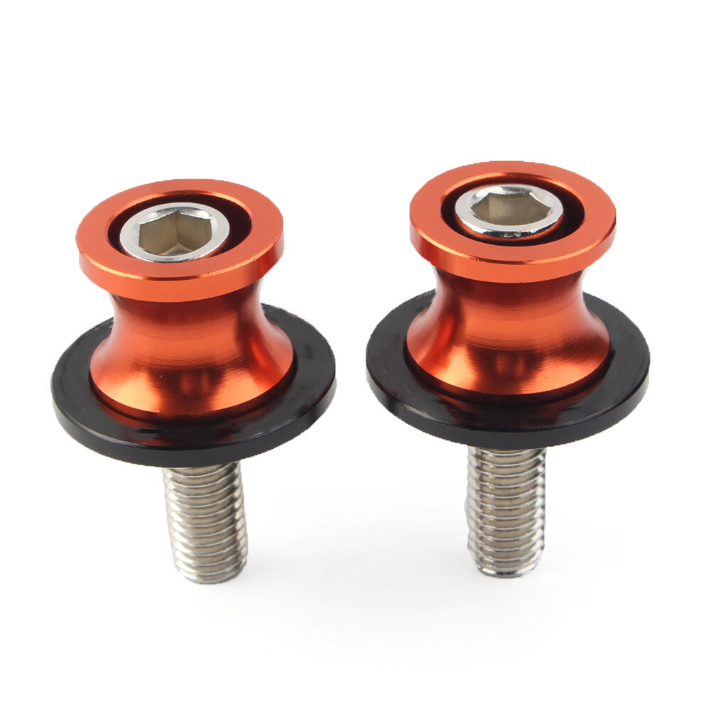 CNC Schwingenspulen Slider Stand Schrauben 10MM f¨¹r for KAWASAKI ZX6R 1998-11 Orange