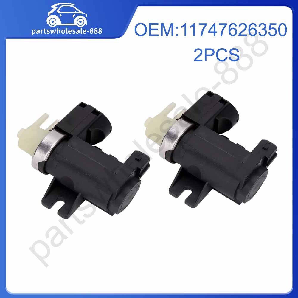 2PCS Turbo Boost Solenoid Valve for BMW E90 335i E60 535i 550 F01 11747626350