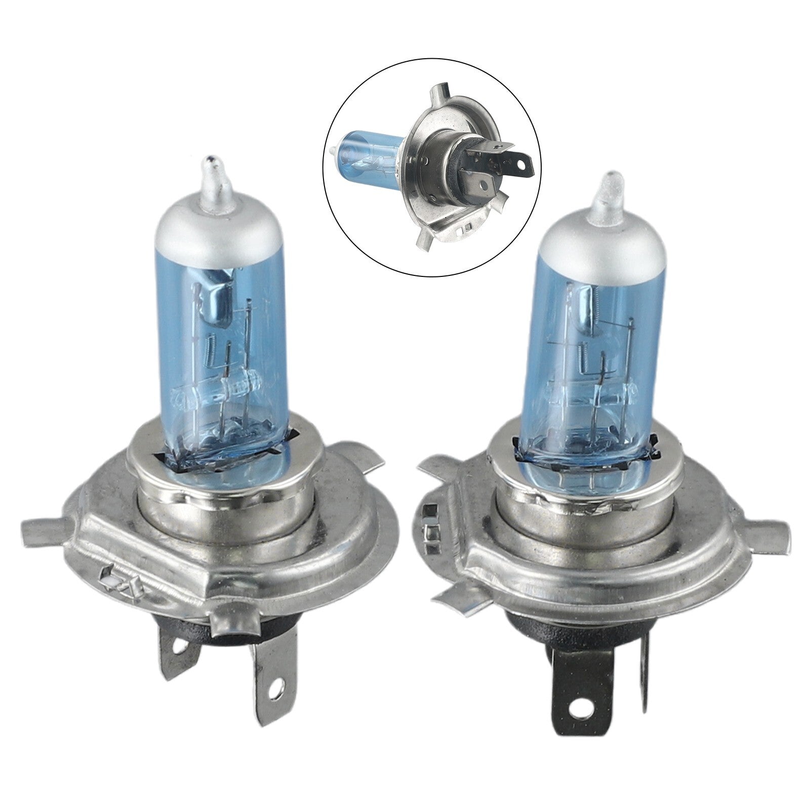 2-pack H4/HB2 9003 Xenon Lamp White 12V 55W 6000K Bright Halogen Bulb