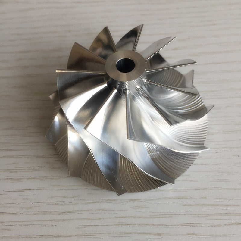 RHF55 48.62/65.00mm 11+0 blades performance high blade billet compressor wheel