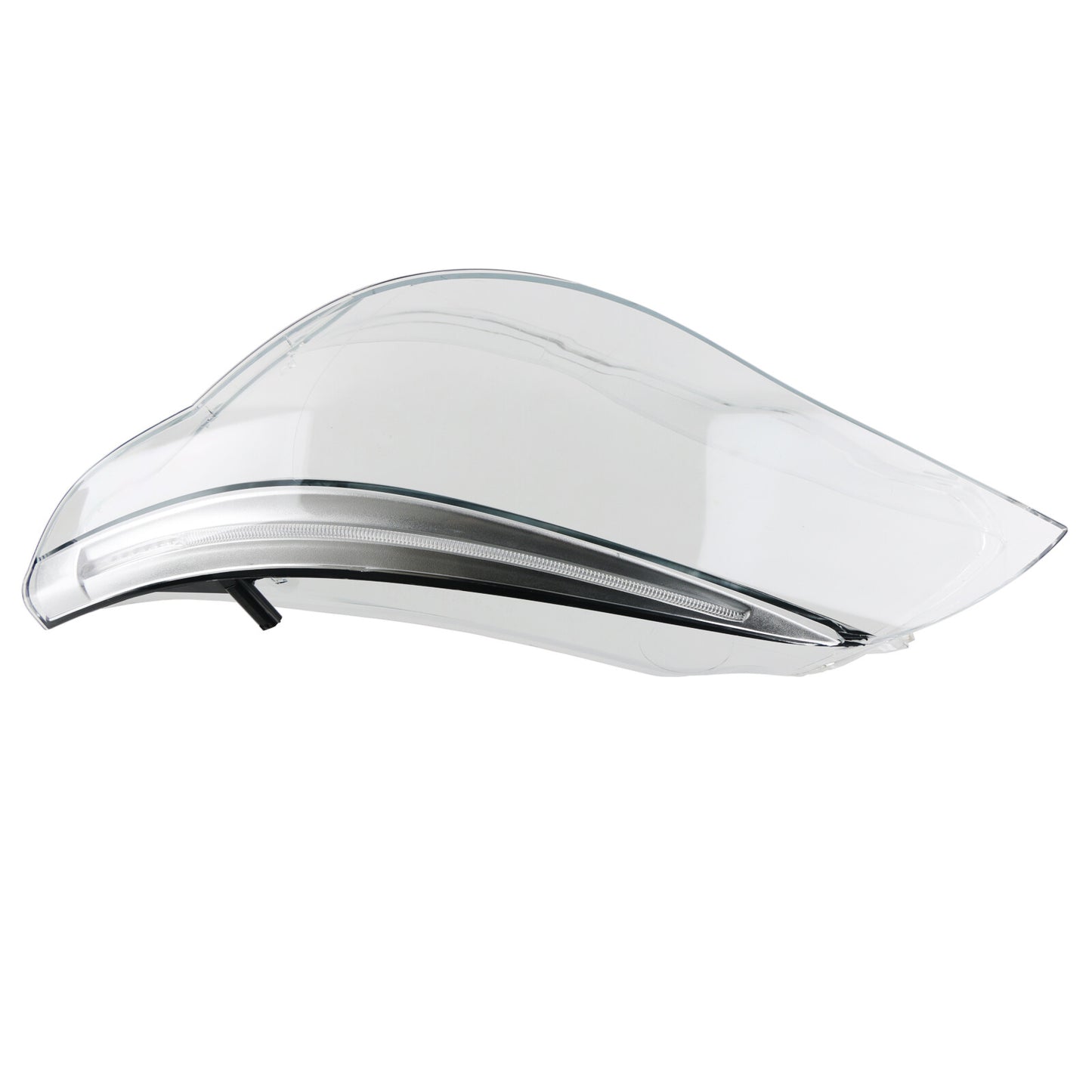 Left Headlight Headlamp Lens Cover+LED Eyelid Eyebrow for BMW 5 Series E60 E61