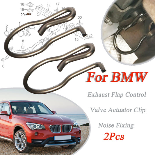 2PC Exhaust Flap Control Valve Actuator Fixing Bow for BMW 1/2/3 SERIES F20/F21