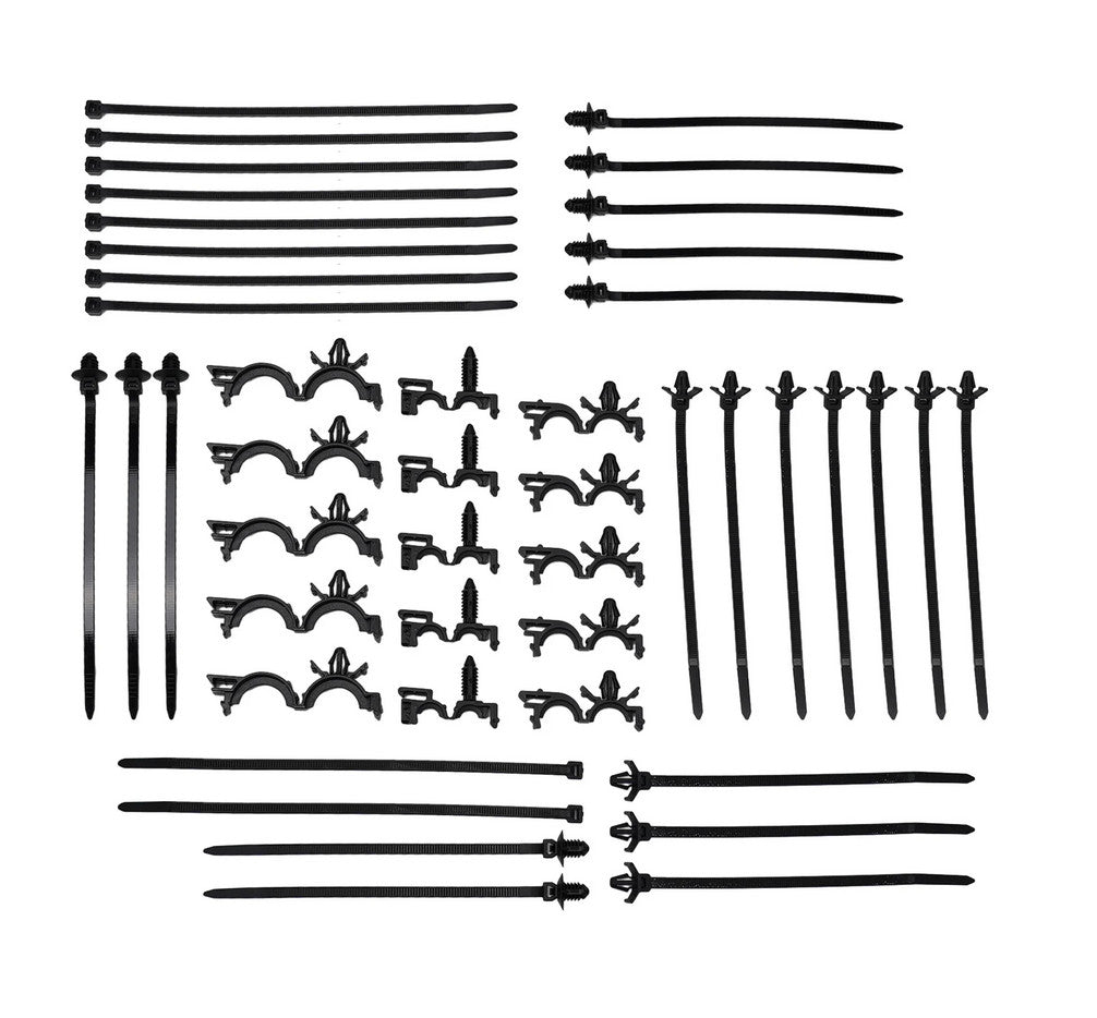 30Pcs Zip Ties 15Pcs Harness Clips Car Wire Routing Clips Self Locking Fastening