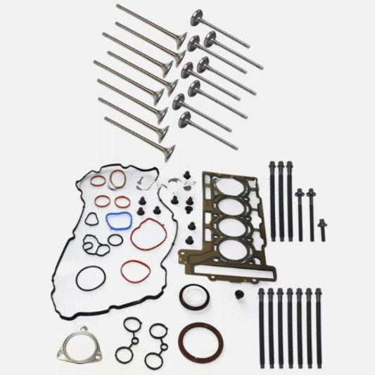 Fits 2009-15 for Mini Cooper R56 1.6L head gasket, 1.20 mm bolts, and intake/exhaust valves.