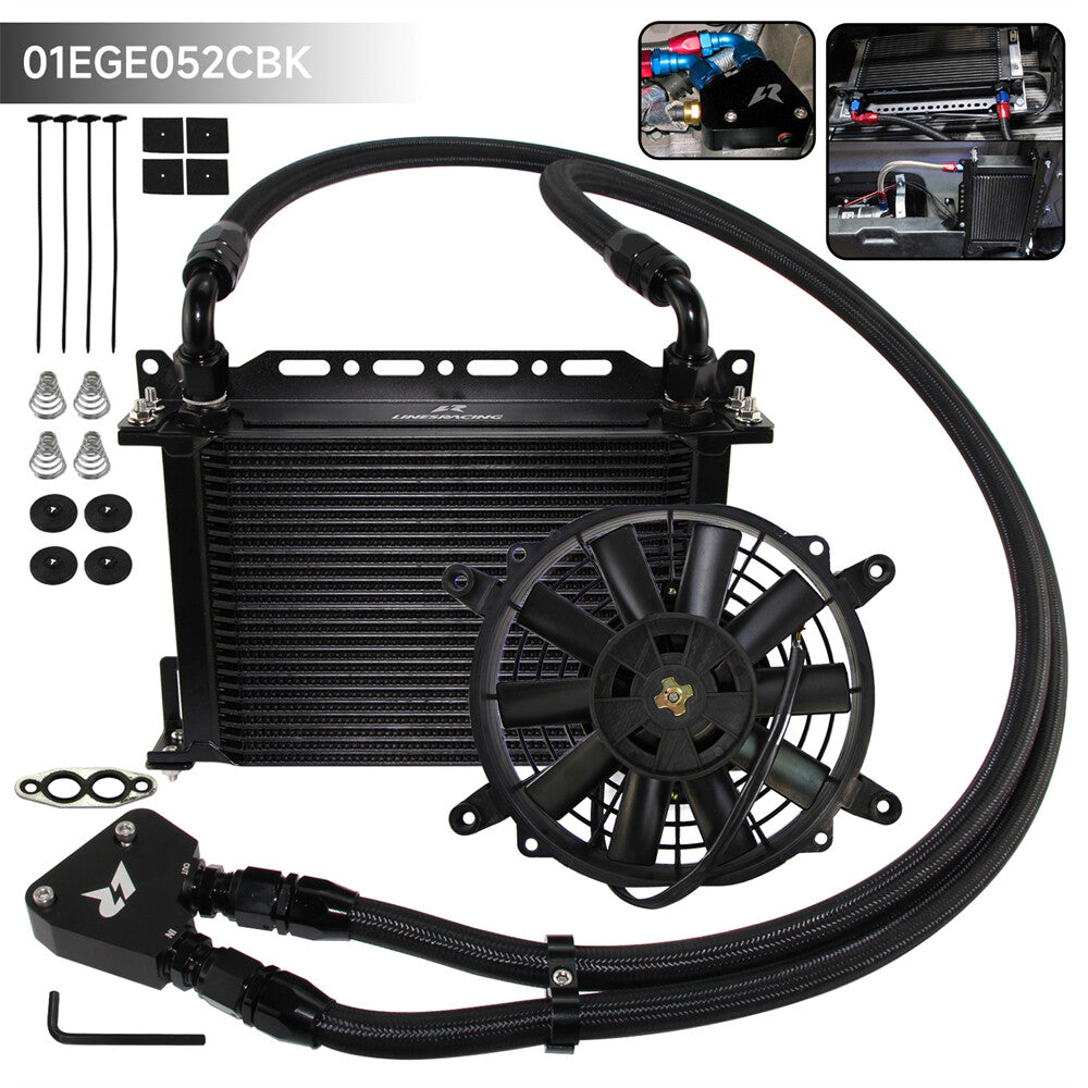25 Row Oil Cooler Kit for Corvette C5 C6 C7 LS1 LS2 LS3 for Cadillac +7Electric Fan