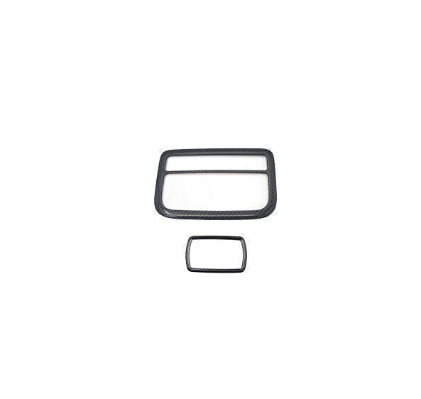 Front Reading Lamp Frame Cover Trim for Honda for Civic 10th 2016-2021 Carbon Fiber