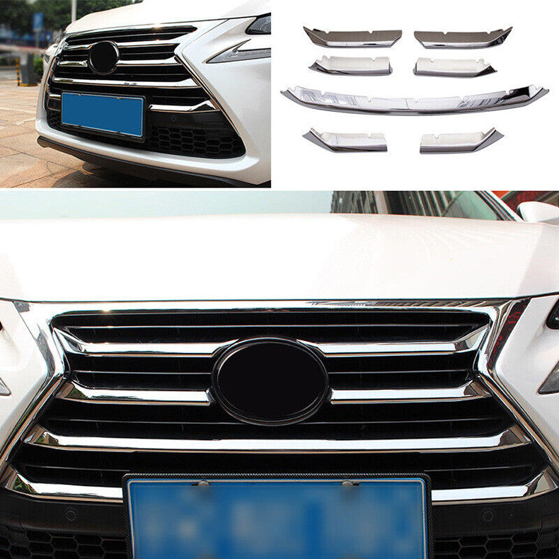 Chrome Front Center Mesh Grille Grill Strip Cover for Lexus NX200t 300h 2015-17