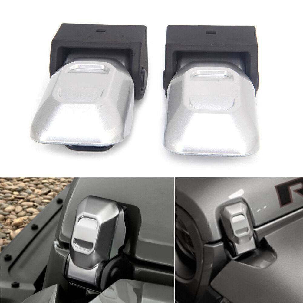 Hood Lock Latch for 2018-2021 for Jeep for Wrangler JL  2019-2021 Gladiator Silver 2PCs