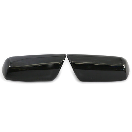 2x Gloss Black Mirror Covers Overlays Trims for Chevrolet Impala 2014-2020