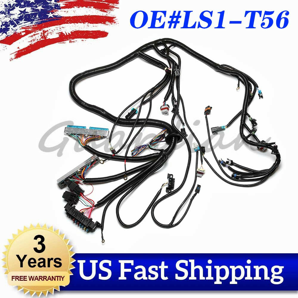 Standalone Wiring Harness LS1-T56 For Non-Electric Tran 4.8 6.0 DBC 97-06 98 99