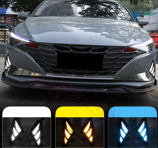 DRL LED daytime running light Bumper fog light signal for Hyundai for Elantra 21-22