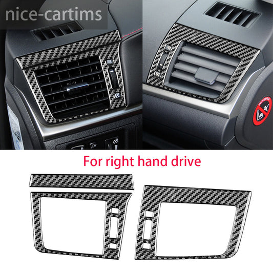 Fit for Lexus CT200h 2011-17 RHD Side Air Vent Outlet Panel Cover Carbon Fiber¡Á3