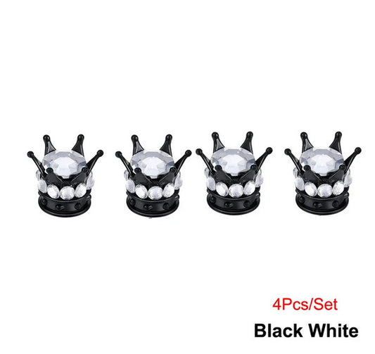 4-Piece Car Tire Valve Cover Stem Air Dust Cover Silver Punisher Skull for Hyundai