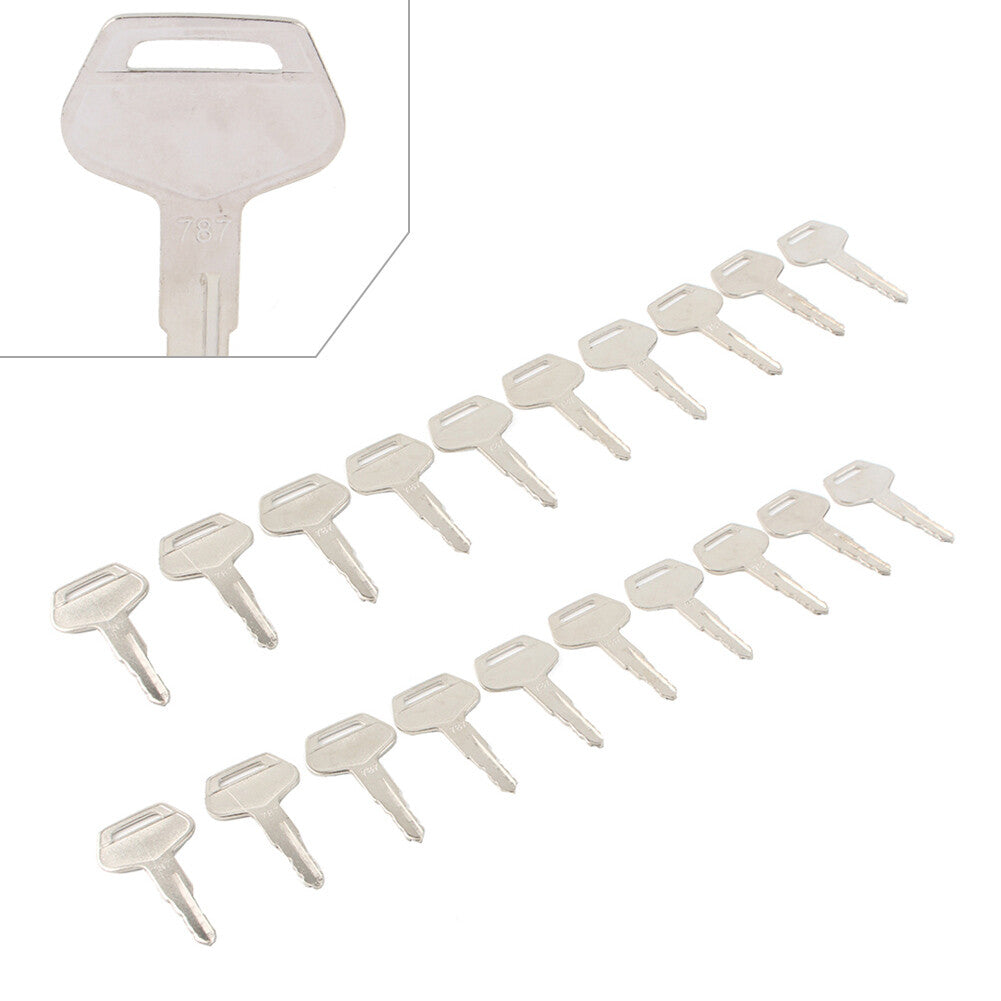 Ignition Keys Metal 20pcs Fit For Komatsu Excavator Dozer Loader 787 TR261434