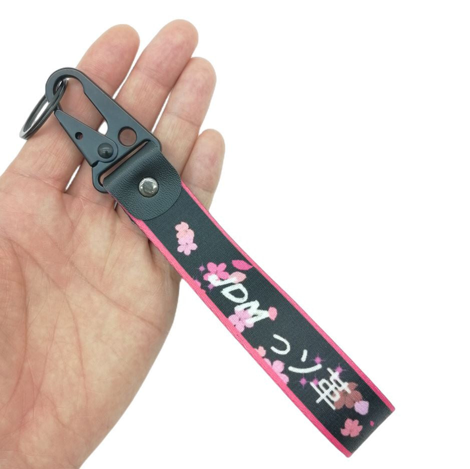 1 car keychain/ring with lanyard, car accessory, Sakura, suitable for Mazda .
