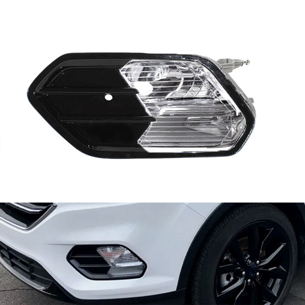 Front Bumper Fog Light Lamp Black Cover for Ford Escape Kuga 2017 2018 2019 Left