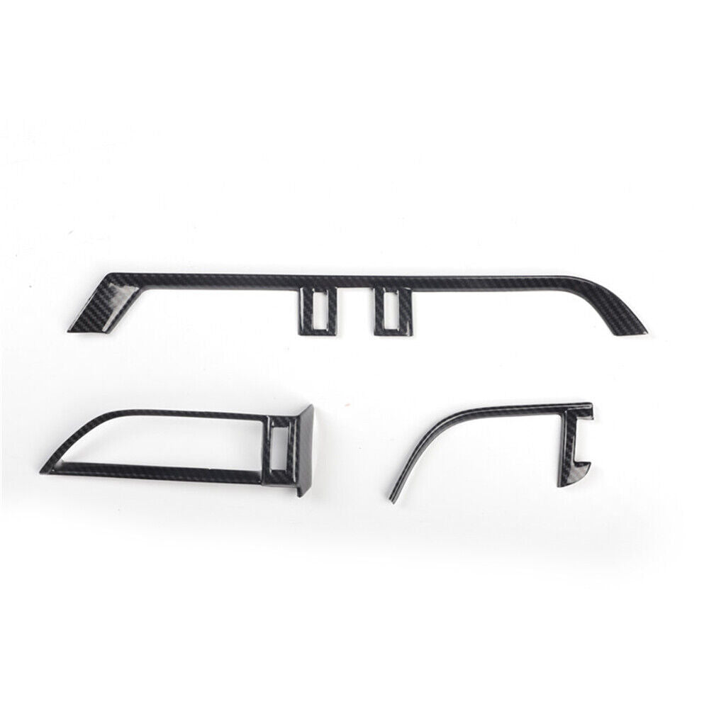 Middle Air Outlet Vent Cover Trim Fit for Lexus for ES 2018-21 Black Carbon Fiber