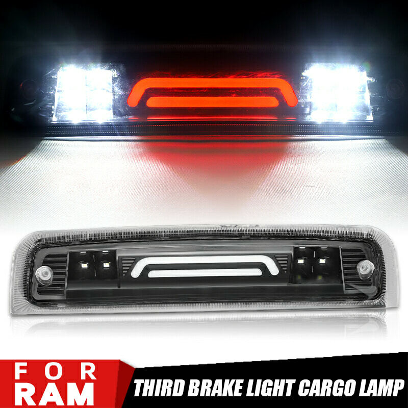 CLEAR LED 3RD THIRD BRAKE LIGHT CARGO LAMP For 09-18 for DODGE for RAM 1500 2500 3500 US