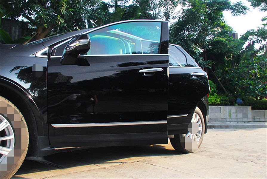 for Cadillac XT5 2017-24 Chrome Steel Side Door Body Guard Molding Cover Trim 4X