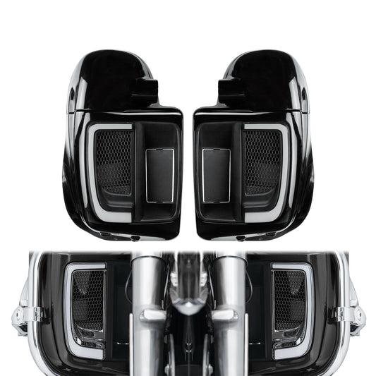 Lower Vented Fairing w/ Turn Signal LED Light for Harley Road Street Glide 14-24