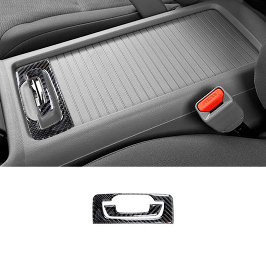 Carbon Fiber Center Console Cup Holder Handle Trim for Honda CRV CR-V 2012-2014