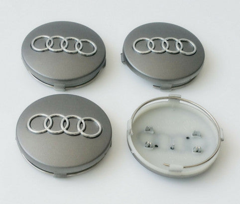 New 4-Piece 45mm Volk Racing Grey Wheel Stickers, Rim Stickers